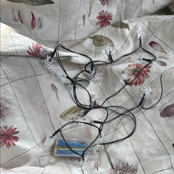 Other - Star String Lights with Black Wire